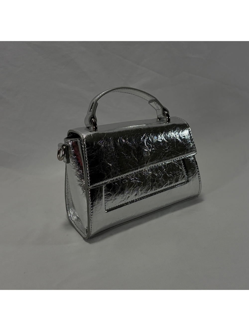 Silver Bag Tiny Removable Strap
